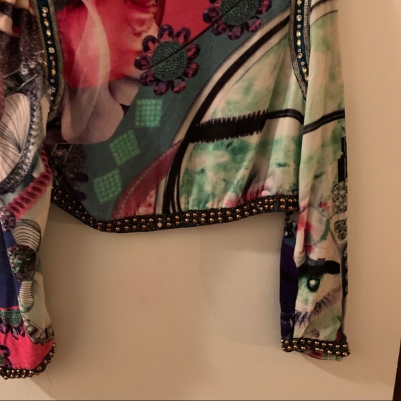 Runway Custo silk cropped blazer - Picture 3 of 15